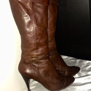 Brown Heeled Boots